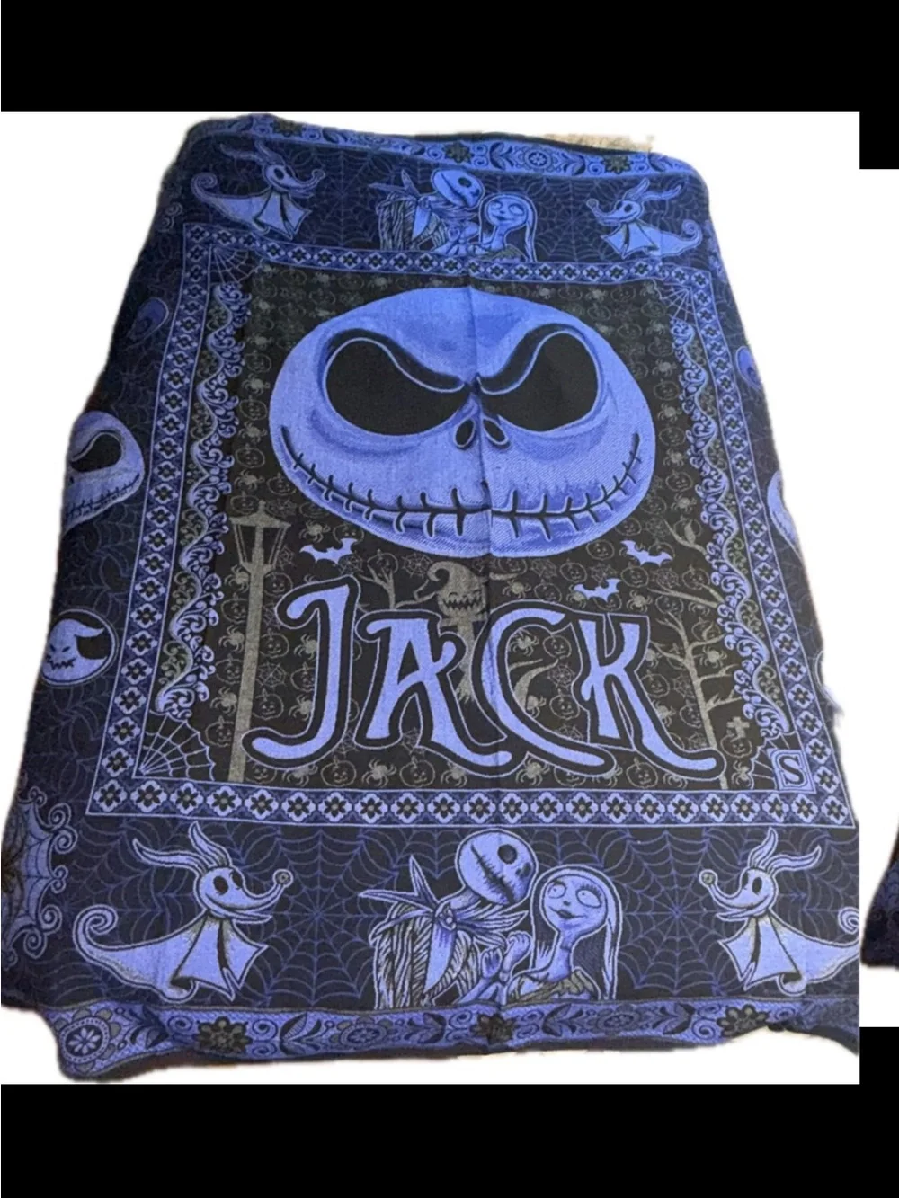 Super Cool Jack Skellington Nightmare Before Christmas Throw Blanket Full Size